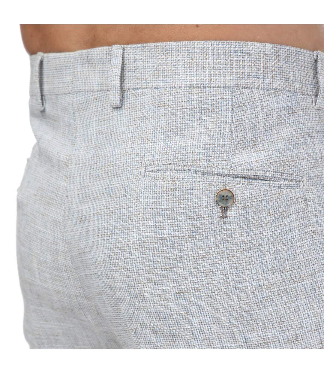 Pantalon De Costume Homme Bleu Guide London-3