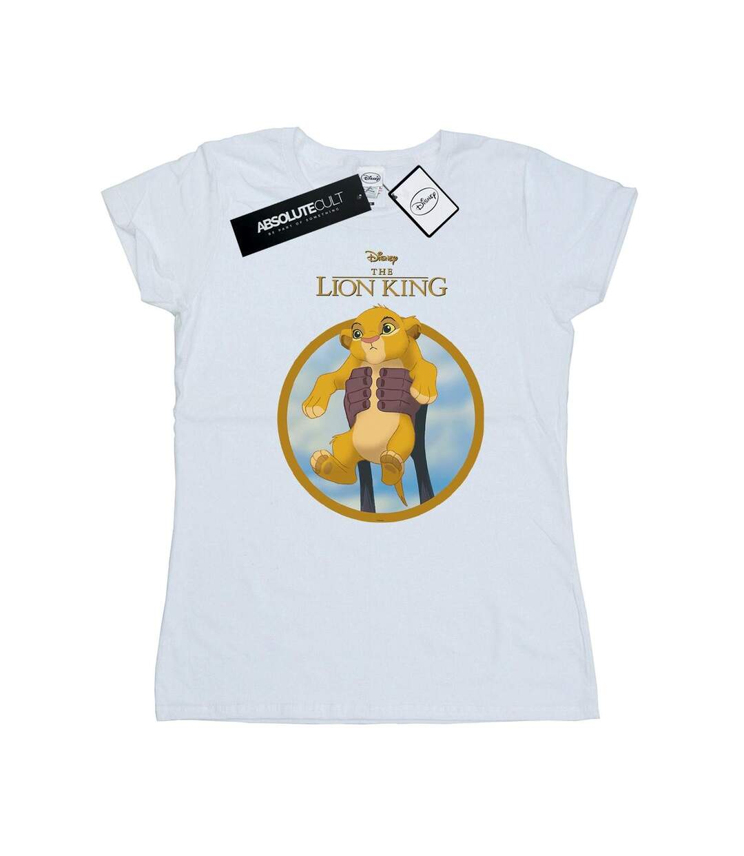Disney T-shirt en coton Simba du Roi Lion Femme/Ladies (Blanc) - UTBI25067-1