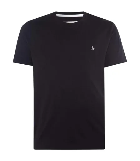 T-shirt Motif/style Brodé Pin Point Homme Noir Original Penguin