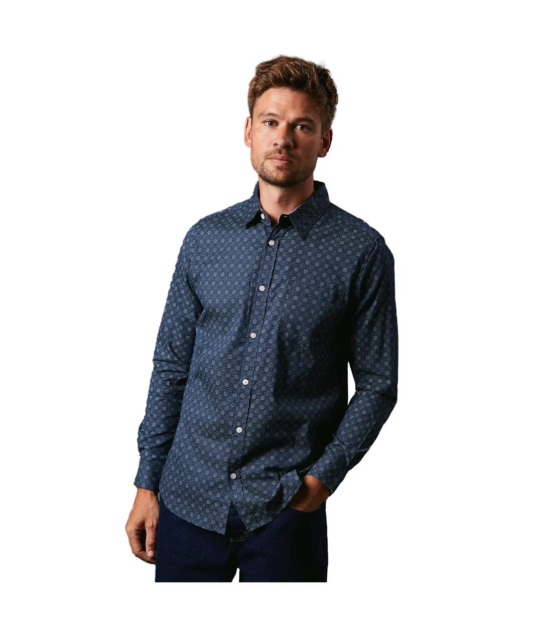 Chemise homme bleu Maine-1