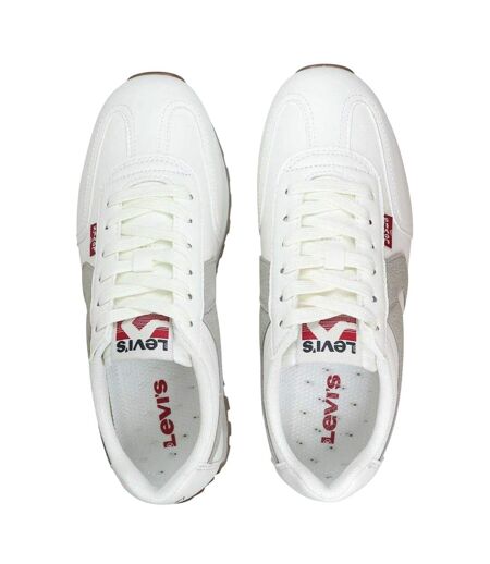 Baskets Femme Blanc Beige Gris Levis