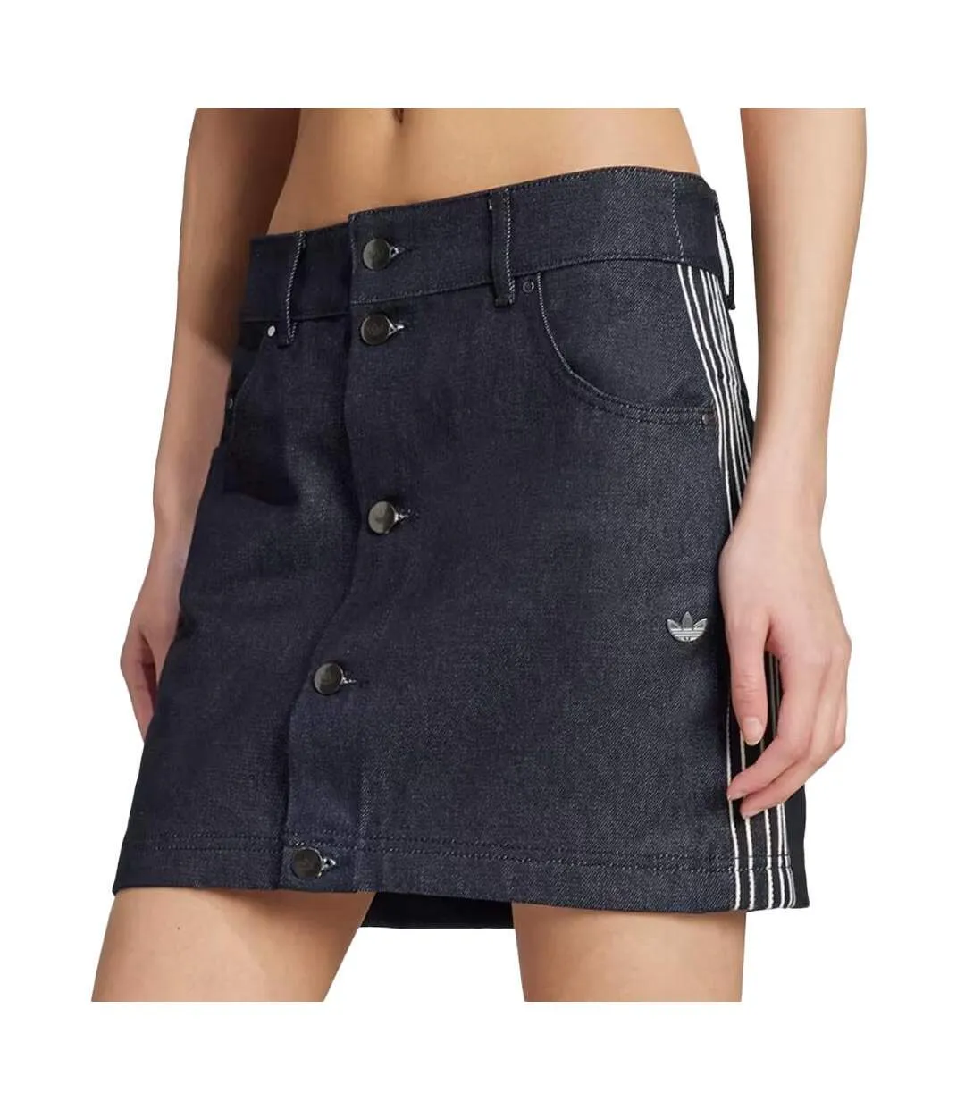 Jupe en jean bleu brut femme adidas skirt-1
