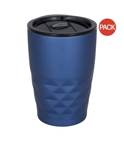 Pack of 2  Geo insulated tumbler  12 x 8.5 cm blue Avenue