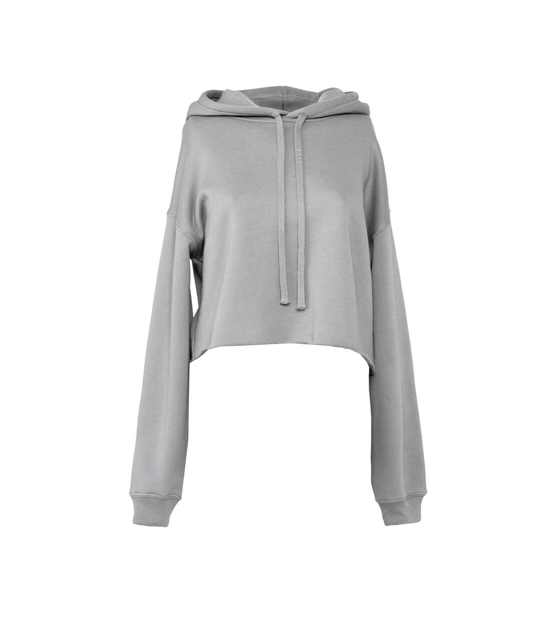 Sweat court à capuche femme gris orage Bella + Canvas