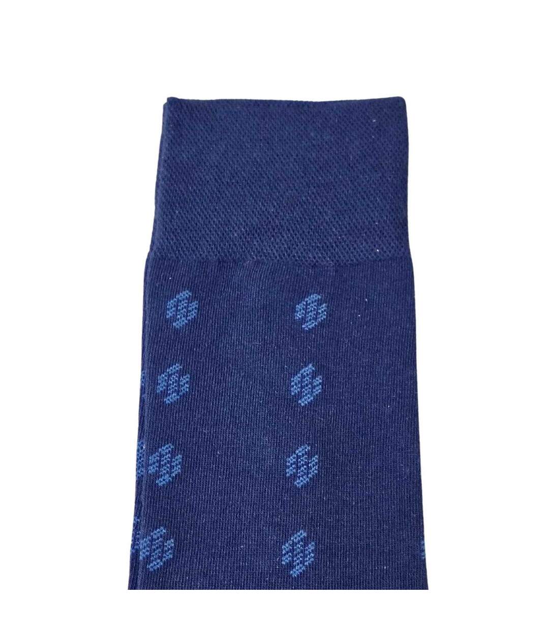 Chaussettes Motif/style À Motifs Homme Bleu Steven-2