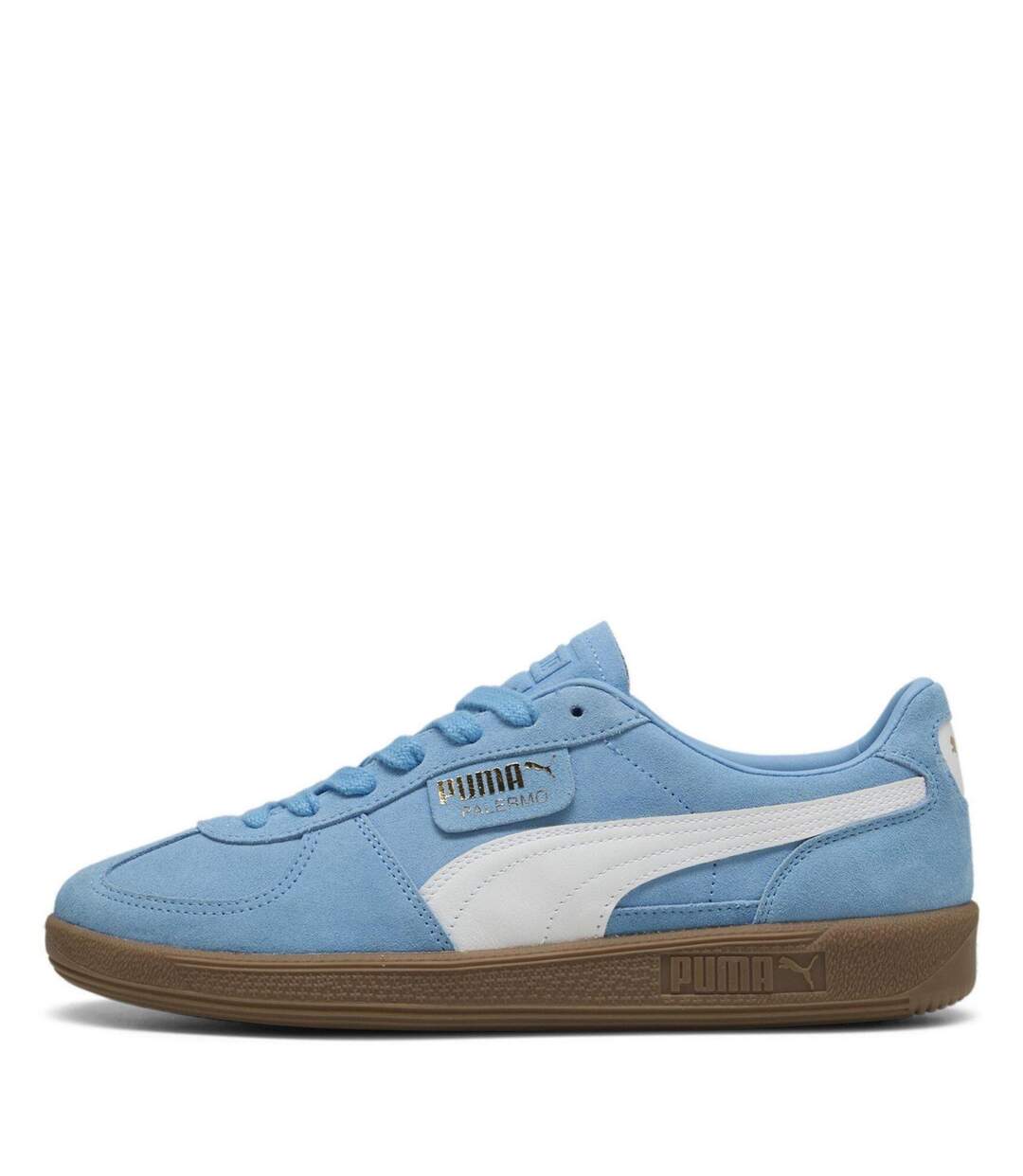 Mens Palermo Leather Trainers Blue White Puma-2