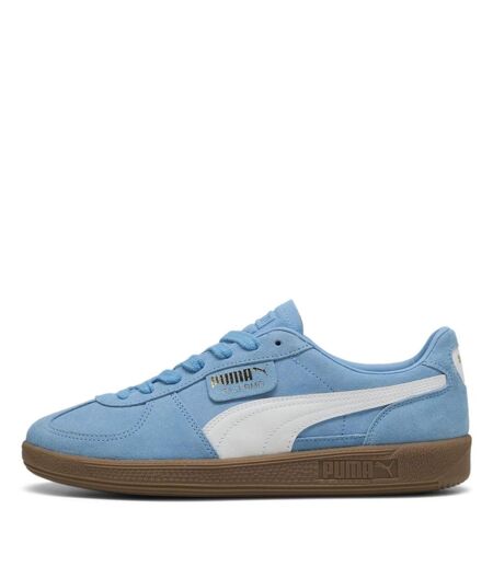 Mens Palermo Leather Trainers Blue White Puma