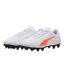 Chaussures De Foot Pour Terrain Ferme Vitoria Enfant Blanc Rouge Vif Puma-4