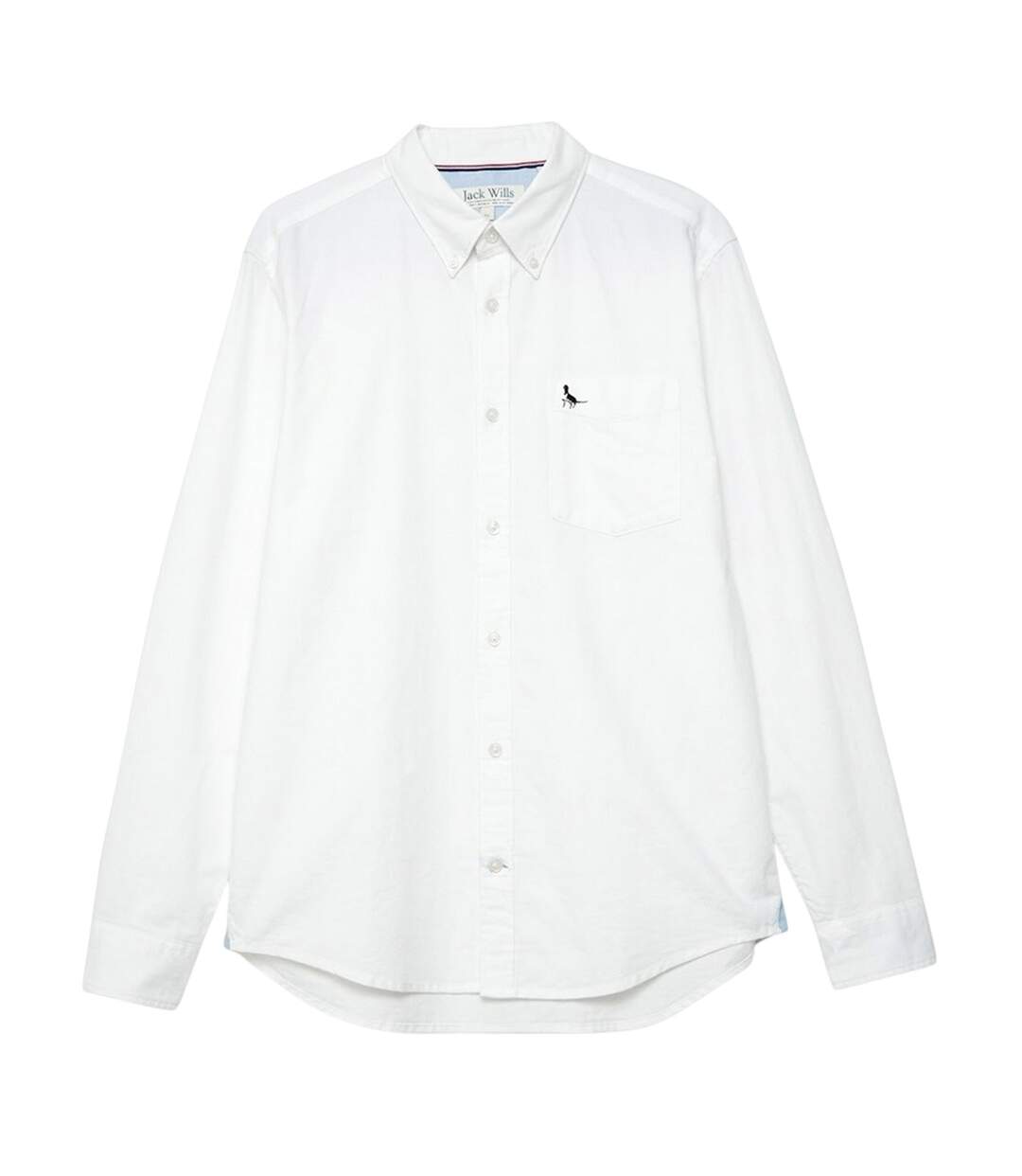Mens Plain Oxford Shirt White Jack Wills-2