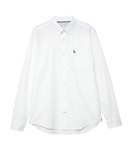 Mens Plain Oxford Shirt White Jack Wills