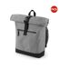 Lot de 2  Sac à dos 12 litres taille unique gris chiné/noir Bagbase-1