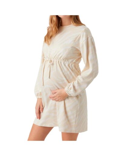 Robe de Grossesse Beige Femme Mamalicious Yates Mary - L