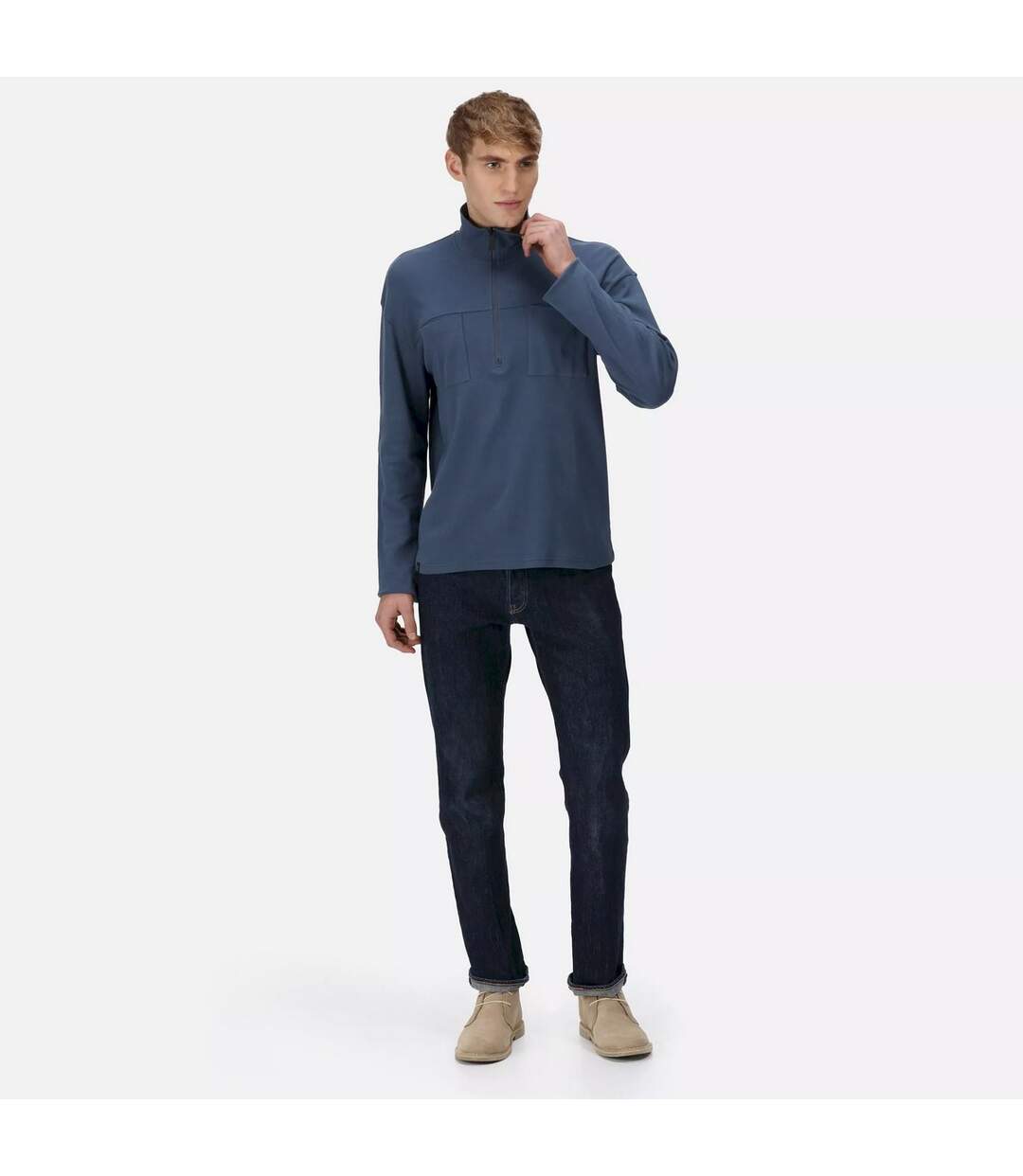 Mens Ferdo Fleece Top Dark Denim Regatta-1