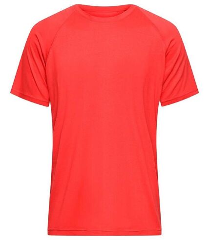 Maillot running en polyester recyclé - Homme - JN520 - rouge