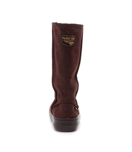 Rocket Dog Sugardaddy Womens/Ladies Leather Pull On Boot (Chocolate) - UTFS6937