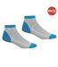 Socquettes samaris trail femme gris clair / bleu vif Regatta