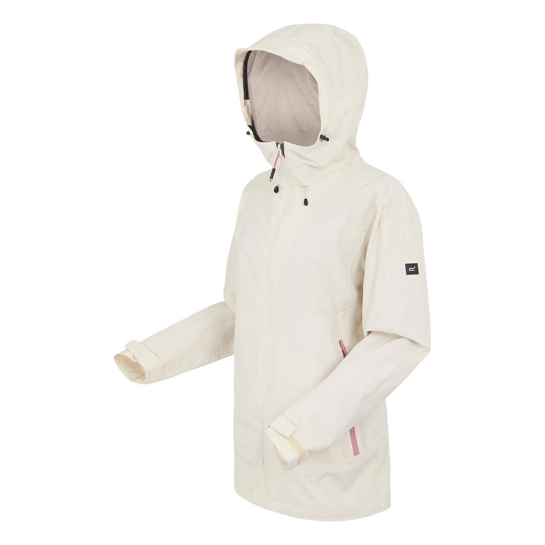 Veste imperméable okara femme vanille clair / lilas Regatta-3