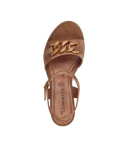 Sandales Compensée Cuir Tamaris