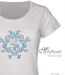 Tee-shirt Mayflower Diapo2 en coton blanc : l'élégance d'une sérigraphie artistique-4