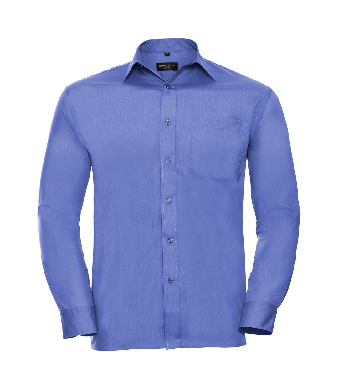 Collection Chemise À Manches Longues Pour Hommes Bleu Clair Russell-2