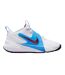 Childrens/kids Hustle D 12 Basketball Shoes White Blue Nike-1