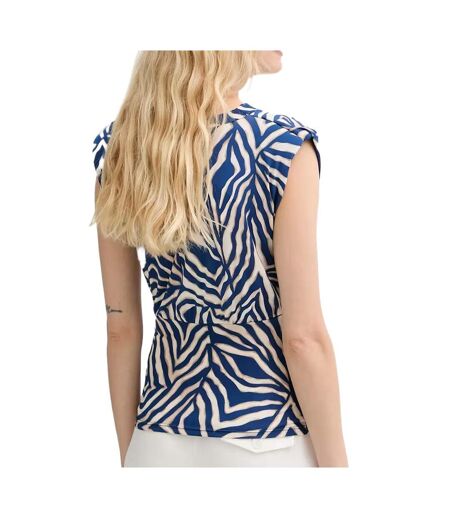 Débardeur marine/beige femme morgan drobi - l