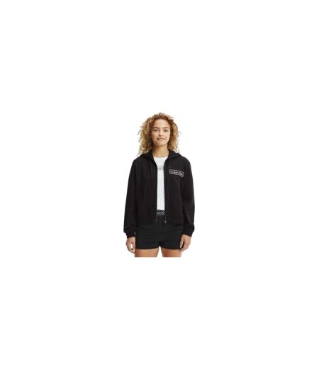 Veste À Capuche Manches Longues Motif/style Logo Femme Noir Calvin Klein