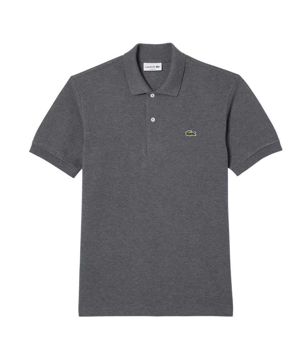 Polo homme gris Lacoste-1