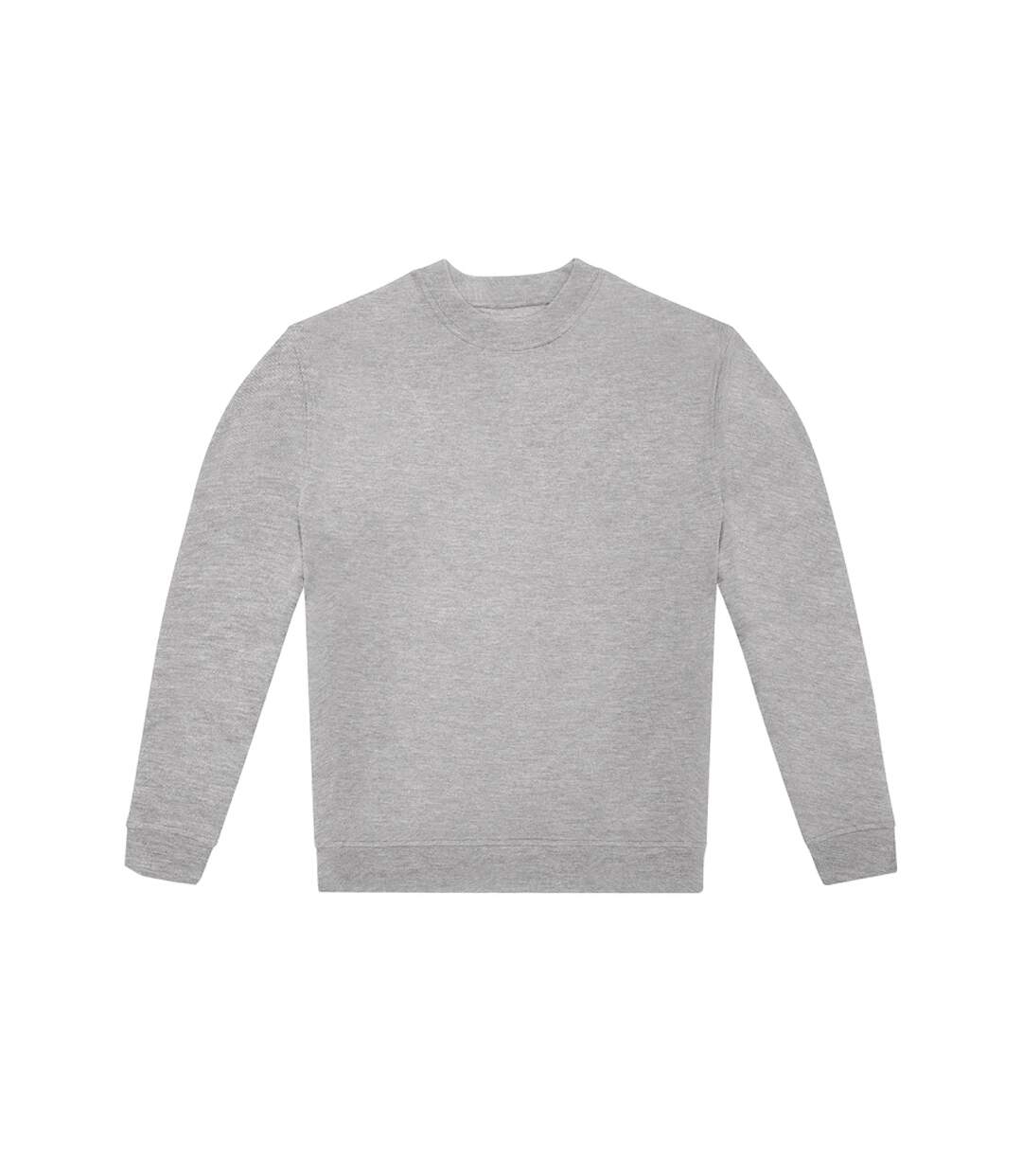 Unisex adult id.332 crew neck sweatshirt sport grey B&C-1