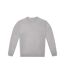 Unisex adult id.332 crew neck sweatshirt sport grey B&C-1