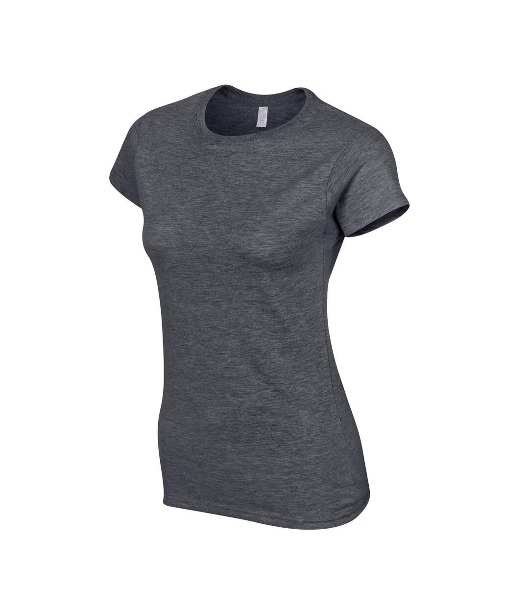 Womens/ladies Softstyle Heather Ringspun Cotton Fitted T-shirt Dark Heather Gildan-3