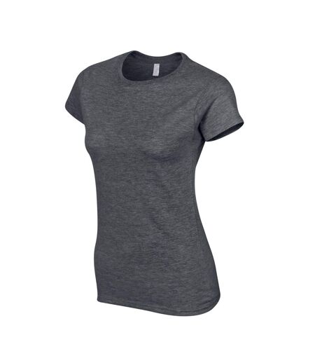 Gildan - T-shirt SOFTSTYLE - Femme (Gris foncé chiné) - UTPC5881