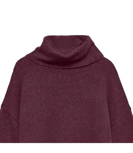 Robe-pull Femme Bordeaux Vero Moda