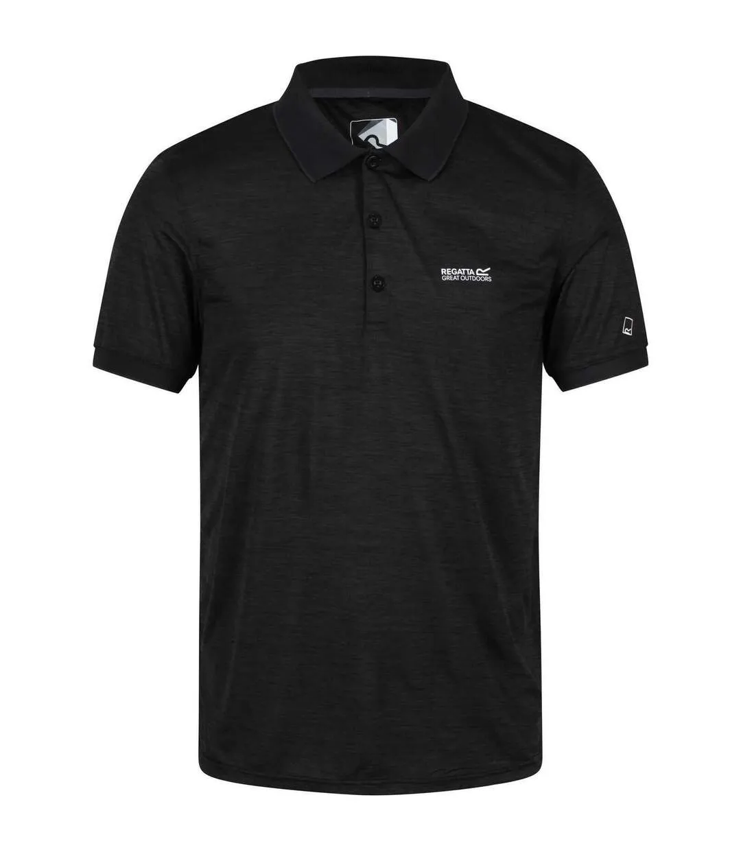 Mens Remex Ii Polo Shirt Black Regatta-2