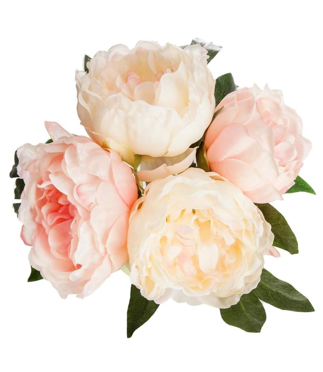 Bouquet de Fleurs 4 Pivoines 30cm Rose-2