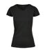 Build Your Brand Womens/Ladies Basic T-Shirt (Black)