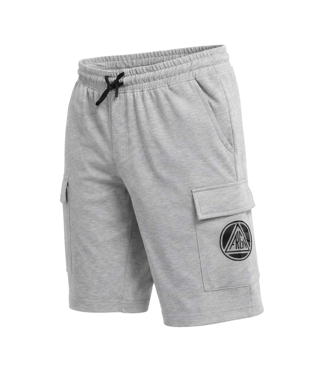 Short cargo homme en french terry avec imprimé sur poche Mark Freegun-2
