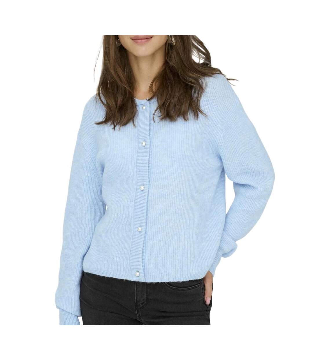 Gilet bleu femme jdy lumi-1