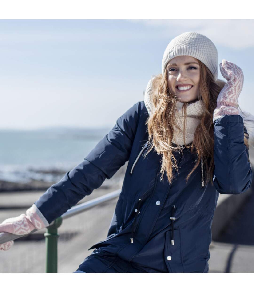 Mitaines Femme Hiver Thermiques Doublure Polaire-4