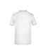 Polo Motif/style Rayures Contrastées Homme Blanc Rouge James And Nicholson-2