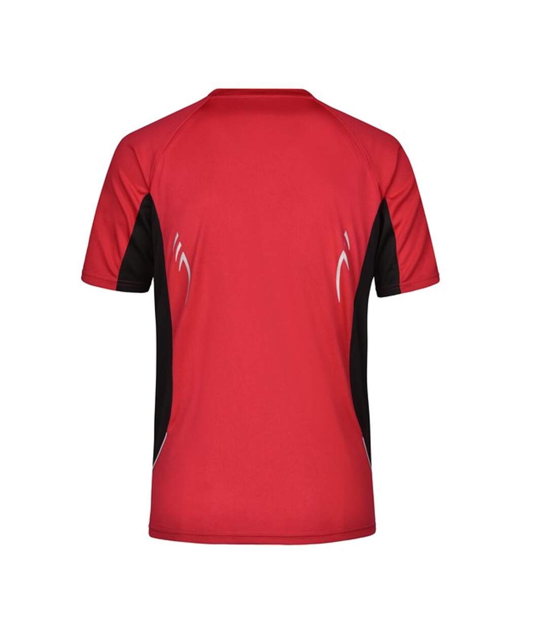T-shirt Course À Pied Homme Rouge Noir James And Nicholson-2