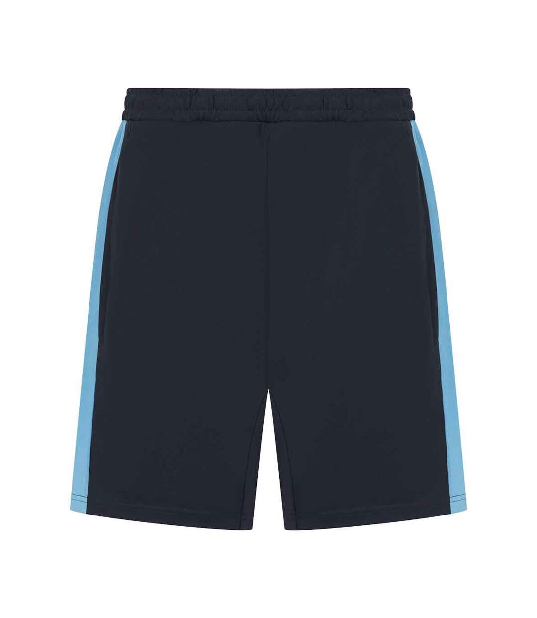Mens Knitted Shorts Navy Sky Blue Finden & Hales-1