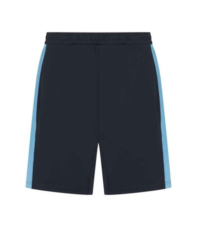 Mens Knitted Shorts Navy Sky Blue Finden & Hales