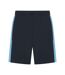 Mens Knitted Shorts Navy Sky Blue Finden & Hales-1