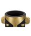 Vase Design Visage Tribal 40cm Noir & Or-2