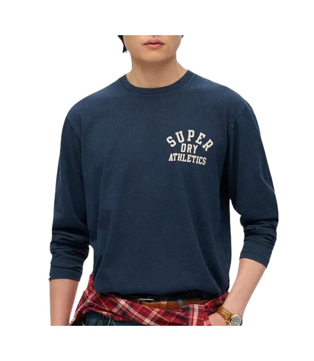 Pull marine homme superdry athletic-1