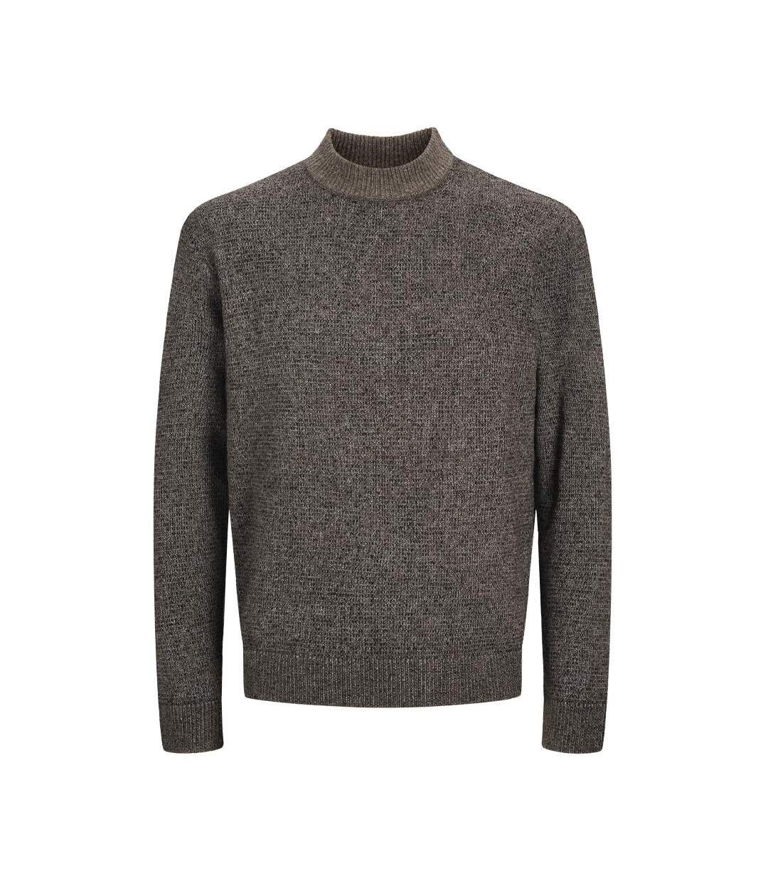 Pull marron/noir homme jack & jones space-1