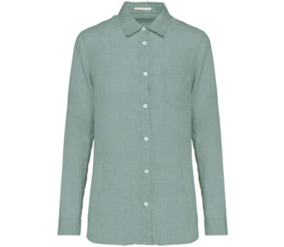 Chemise en lin - Femme - PATS505 - vert jade