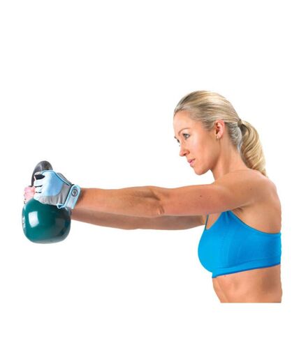 Womens/ladies cross training gloves blue/grey Fitness Mad