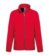 Veste softshell - 2 couches - Homme - K424 - rouge